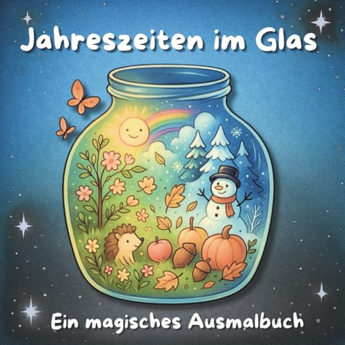 Jahreszeiten im Glas: Ein magisches Ausmalbuch