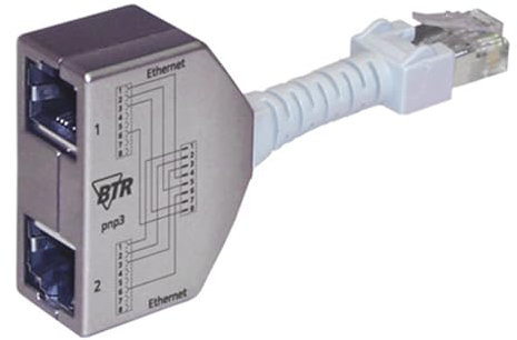 BTR Cable sharing Adapter pnp 3 2er Set Ethernet-Ethernet VE = 2 Ethernet-Ethernet