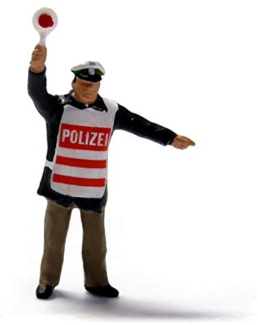 Preiser 28012 Polizist mit Warnweste