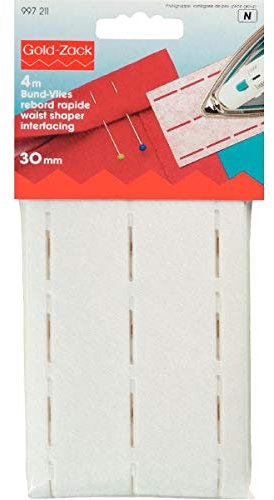 Prym 997211 Bund-Vlies perforiert 30 mm weiß, Polyester