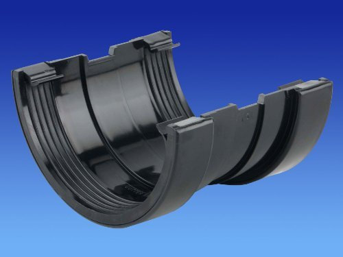 5T509 OSMA Superline Gutter Joining Bracket Union Black