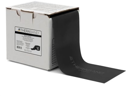 Thera-Band Übungsbänder – Latex Bands – Schwarz – Spezielle schwer – 50 Meter