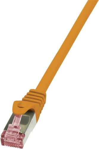 LogiLink CQ2078S CAT6 S/FTP PIMF PrimeLine Ethernet Cable, 5 Meter Length, Orange