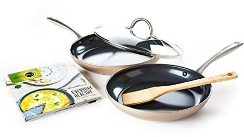 GreenPan Limited Edition 10th Anniversary 5pc Ceramic Non-Stick Cookware Set, Bronze