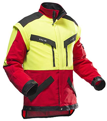 Pfanner 804163-40/2XL Forstjacke KlimaAIR Größe XXL in rot/gelb/schwarz