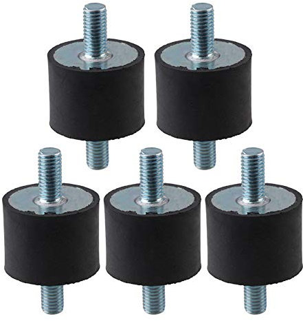CNBTR Silentblock M10 Anti-Vibrationshalterung für Industrie, 40 x 30 mm, Gummi, Schwarz, 5 Stück