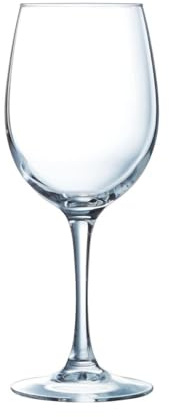 Arcoroc Set de 6 copas de vino Vina de vidrio 36 cl | Transparente, Vidrio, formato alto, acabado brillo, 36 cl, 6 piezas, apto para frigorífico, fácil de limpiar