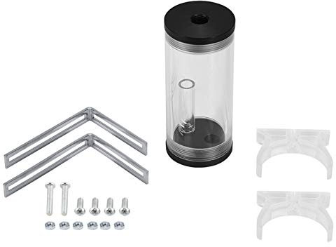 Flüssigkeit Wasserkühlung Ra/diator Acryl Zylinder Wasserbehälter Tank Kit für PC Computer