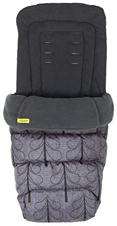 Cosatto Universal Footmuff – Cosy Toes, All Season Quilted Pushchair Liner, Washable (Fika Forest)