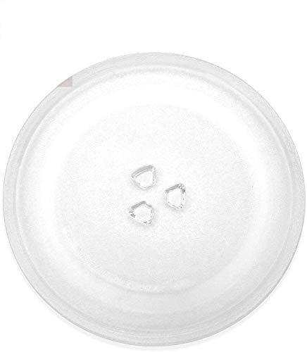 Universal Microwave Turntable Round Glass Plate with 3 Fixtures Size 245 mm