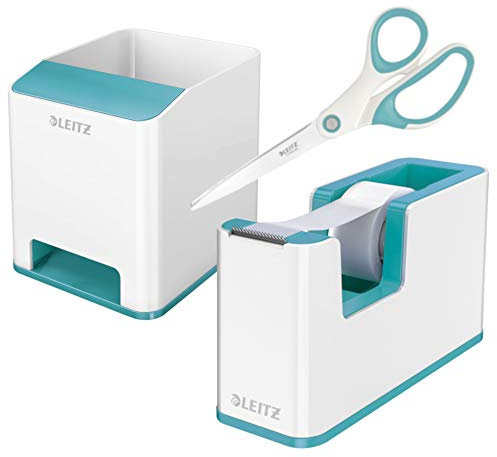 Leitz Etikettendispenser (Weiss/Eisblau), Manuell, 4002432184767, Kunststoff, 202832031