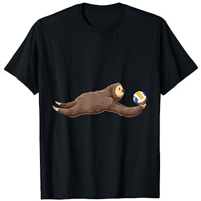 Lustiges Volleyball Faultier - Volleyball Beachvolleyball T-Shirt