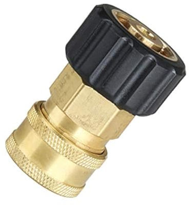 SUPERTOOL M22 Male to 1/4 Pressure Washer Adapte Pressure Quick Plug Brass Internal Thread Hose Pipe Connecting Parts -14mm Inner Dia