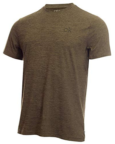 Calvin Klein Mens Newport Tee T Shirt - Olive Green Marl - S