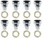 Toifucos Solar Wine Bottle Cork Lights, 8 Pack 20 LEDs Solar String Fairy Lights Outdoor Waterproof Solar Diamond Bottle Lights for Wedding Holiday Garden Patio Pathway Outdoor Decor (White)