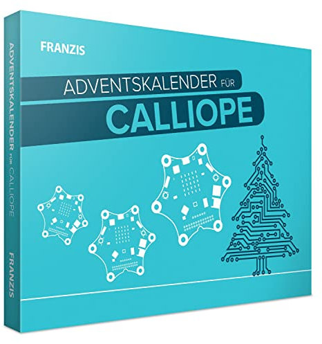 FRANZIS 55121 - Calliope Adventskalender, in 24 Tagen zum eigenen Weihnachtsschlitten, inkl. 36-seitigem Begleitbuch, ohne Löten