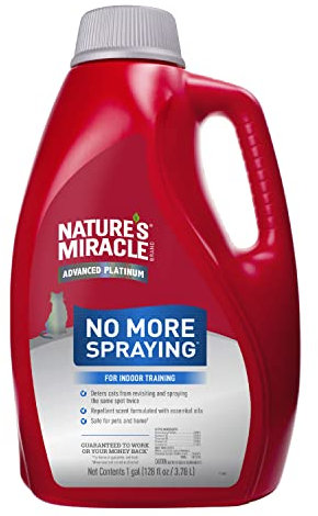 Nature's Miracle Advanced Platinum No More Spraying, 24 Ounces, Helps Discourage Repetitive Cat Spraying