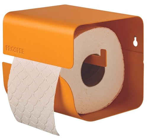 PROSPER Dérouleur papier toilette, Porte-papier toilette, Fabrication française, Support papier toilette, Fixation murale visserie fournie, MINIMALI