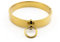 Goldenes Bondage Halsband der O Größe medium