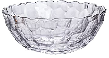 HIHELO Salad Bowls for Kitchen Fruit Plate Glass Salad Bowl Living Room Coffee Table Table Top Vegetable Dessert Bowl Suitable for Fruits, Oats, Vegetables Soup Bowls (Color : A2pc)