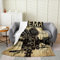 Erosebridal Film-Kinodecke, Doppelbett, 152x203 cm, Vintage-Kino-Überwurf, Decke, Retro, Braun, Schwarz, Kamera-Fleecedecke, alter Zeitungsstil, Herren, Erwachsene