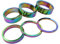 Yundxi Aluminium Fahrrad Lenker Spacer Fahrradlenker Abstandshalter Vorbau Distanzringe Fahrradgabel Steuersatz Spacer Für 1-1/8 (28,6 mm) Fahrradstangen (6pcs)