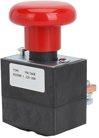 Notausschalter, 0,7–1,1 Ue Not-Stopp-Schalter Not Aus Schalter Notaus Schalter Notausschalter Druckschalter Schalter für Elektrostapler, Gabelstapler, Hubwagen (250A)
