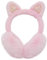 Cache Oreille Enfants Licorne Cache-Oreilles Fourrure Fille Mignon Cat Ears Peluche Protege Oreille pour Femme d'Hiver Chaud Chat Earmuffs Mignonne Hiver Plein Air Sport Velo Ski Cadeaux