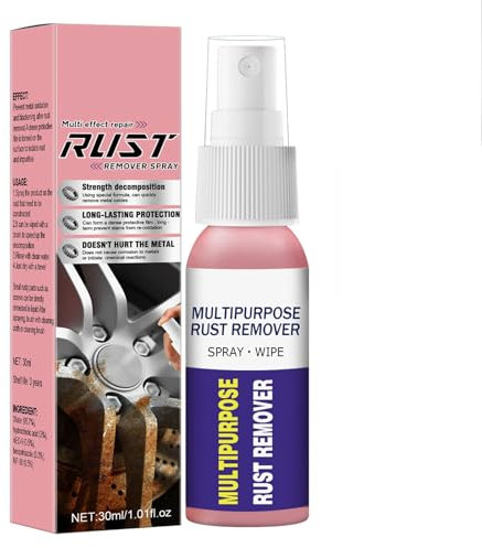 Décapant Rouille Voiture,Spray Dissolvant Instantané de Rouille,Spray de Traitement de Rouille,Stop-Rouille Spray Anti-Rouille,Convertisseur de Rouille à Effet Immédiat,Spray Traitement Rouille