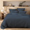 MATT & ROSE Housse de Couette Unie Double Gaze DE Coton 260x240cm | 100% Coton de qualité supérieure | Oeko-TEX | Housse de Couette 260x240cm | Bleu Paon