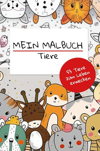Mein Malbuch: Tiere