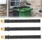 WIYETY Trash Locks Lot de 3 serrures de poubelles à roulettes résistantes aux ours : fermeture pour poubelles et poubelles de 60 à 360 litres, verrous réglables pour animaux, serrure de poubelle