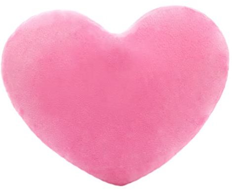 Cuscino a forma di cuore per San Valentino, soffice cuscino decorativo imbottito 20x30cm, cuscino di peluche a forma di cuore rosa, cuscino di San Valentino, cuscino di cuore per San Valentino De