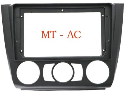 LHyfA Cadre d'autoradio Fascia pour BMW Serie 1 2005-2012,Résistant Panneau de Tableau de Bord stéréo Façade de Navigation GPS,B-Manual