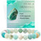 Bivei Amazonit - Fülle Perlenarmband für Frauen 8mm Semi Precious Natural Stone Stretch elastischen Schmuck Yoga Geschenke