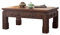 Niedriger Tisch im japanischen Stil, Buche, antikes Sofa, kleiner quadratischer Beistelltisch für Wohnzimmer, Balkon, Erkerfenster, Teetisch in der Mitte (Walnuss, 50 x 40 x 30 cm)