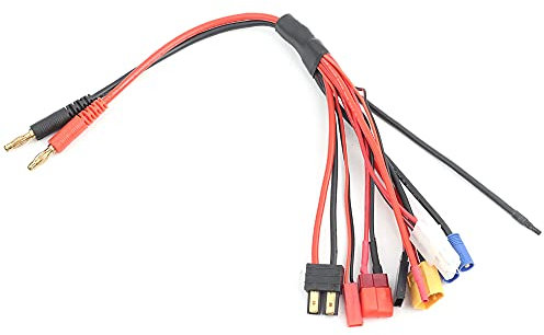 Lipo-Akku-Ladegerät, Lipo-Akku-Lade-Konvertierungskabel, RC-Lipo-Akku-Ladegerät-Adapter-Stecker-Splitter-Kabel mit Verschiedenen Ladeoptionen für IMAX B6-Ladegerät