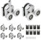 8 PCS Curved Shower Door Rollers: Aluminium Alloy Curved Shower Door Wheels with Anti-Collision Block and Screws 23 MM Shower Wheels for Curved Sliding Shower Doors