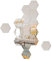 yufana 24 Pezzi Specchio Adesivo, Adesivi Murali Specchio Esagonale Removibile, Decorazioni Camera Da Letto, Specchio Acrilico Muro Specchio Decorativo, Decorare Il Soggiorno