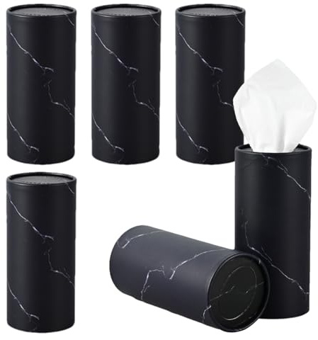 Car Tissues Holder with Facial Tissues | backseat Car Tissues Holder - 6 Canisters/300 Tissues Car Tissues Cylinder, Quick and Convenient Car Tissue Box, Tissue Holder for Vehicles Travel Tissues