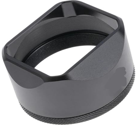 Kompatibel mit der Fuji X100 Serie Gegenlichtblende, Metall-Schutzspiegelgehäuse mit MC-UV-Adapterring for spiegellose Kameras(Lens Hood Black)