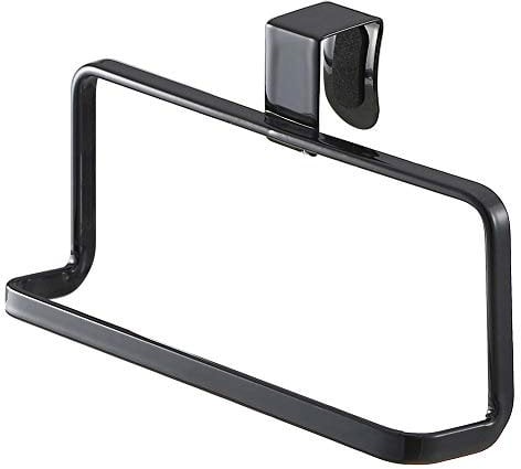 Yamazaki 6780 Tower Towel Hanger S, Black, Steel, 16 x 7 x 9.5 cm
