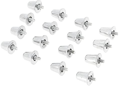 Gilbert - Crampón de Aluminio (18/21 mm), diseño de crampones de fútbol, Color Plateado Metalizado, Talla única