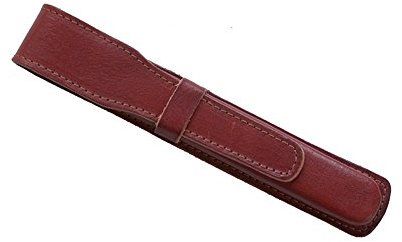 Edle Stiftemappe aus echtem Leder in Natur - Stifte Etui als perfekter Organizer für einen Stift  auf dem Schreibtisch oder in der Handtasche - hochwertig in Deutschland gefertigtes Stifte-Etui