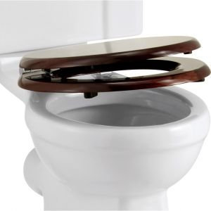 Burlington Soft Close Mahogany Toilet Seat S17
