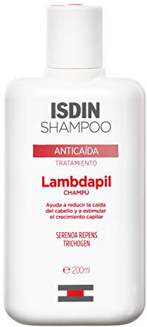 ISDIN Lambdapil Shampoo gegen Haarausfall (200ml) | Hilft, übermäßigen Haarausfall zu reduzieren und das Follikelwachstum zu stimulieren