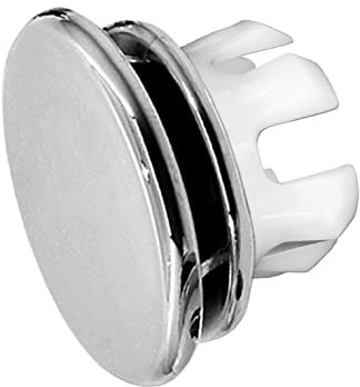 KNOPPO® 3er Set Waschbecken Überlauf Abdeckung, Überlaufblenden - Mirror (chrom)