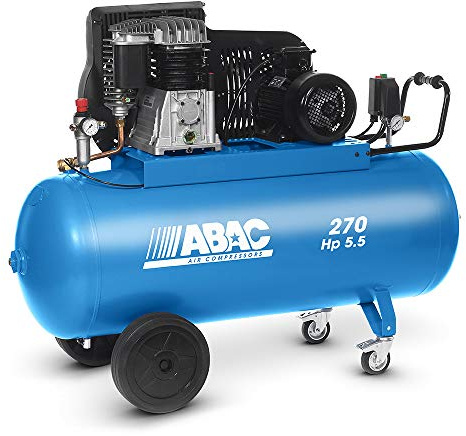 ABAC PRO b5900b 270ct5,5Compressor 270L Three Phase Motor 5,5hp with Strap Transmission bistadio