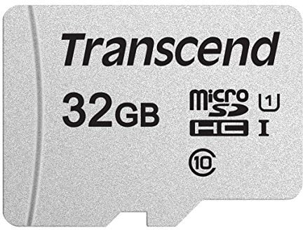 Transcend 32GB microSDXC 300S Klasse 10 Speicherkarte mit bis zu 95/45 MB/s (für Smartphones, Digitalkameras und Nintendo Konsolen) ohne SD-Adapter - TS32GUSD300S