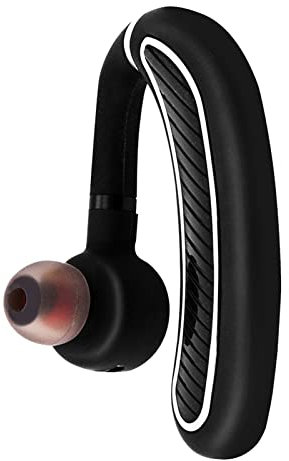 Denash Singola Cuffia Impermeabile Bluetooth 4.1, Cuffia Auricolare Wireless Business, Auricolare con Cancellazione del Rumore Standby per 70 Giorni